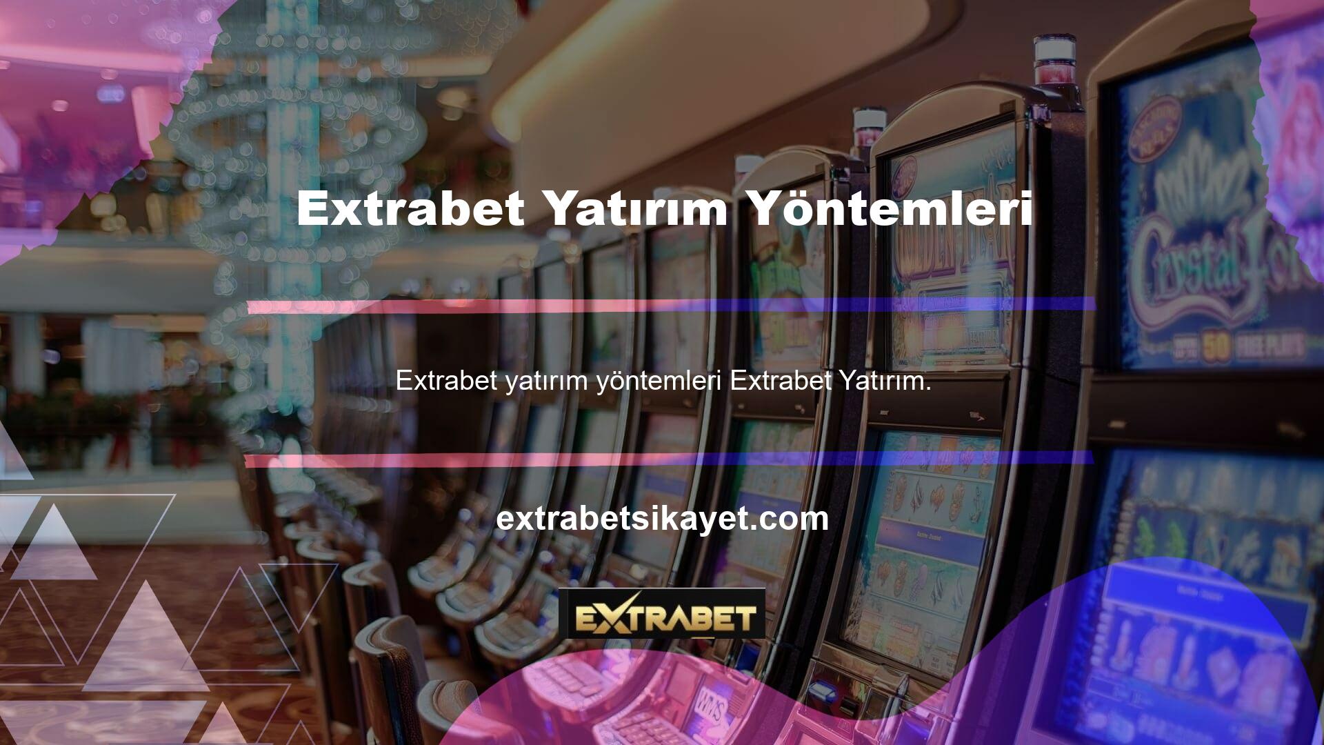 Banka hesabınızdan veya hesap bakiyenizden para aktararak casinoya yatırım yapabilirsiniz